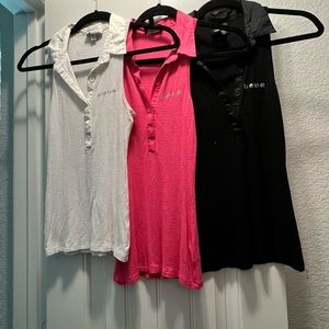 Bebe, nice collard tank looks great with jeans.